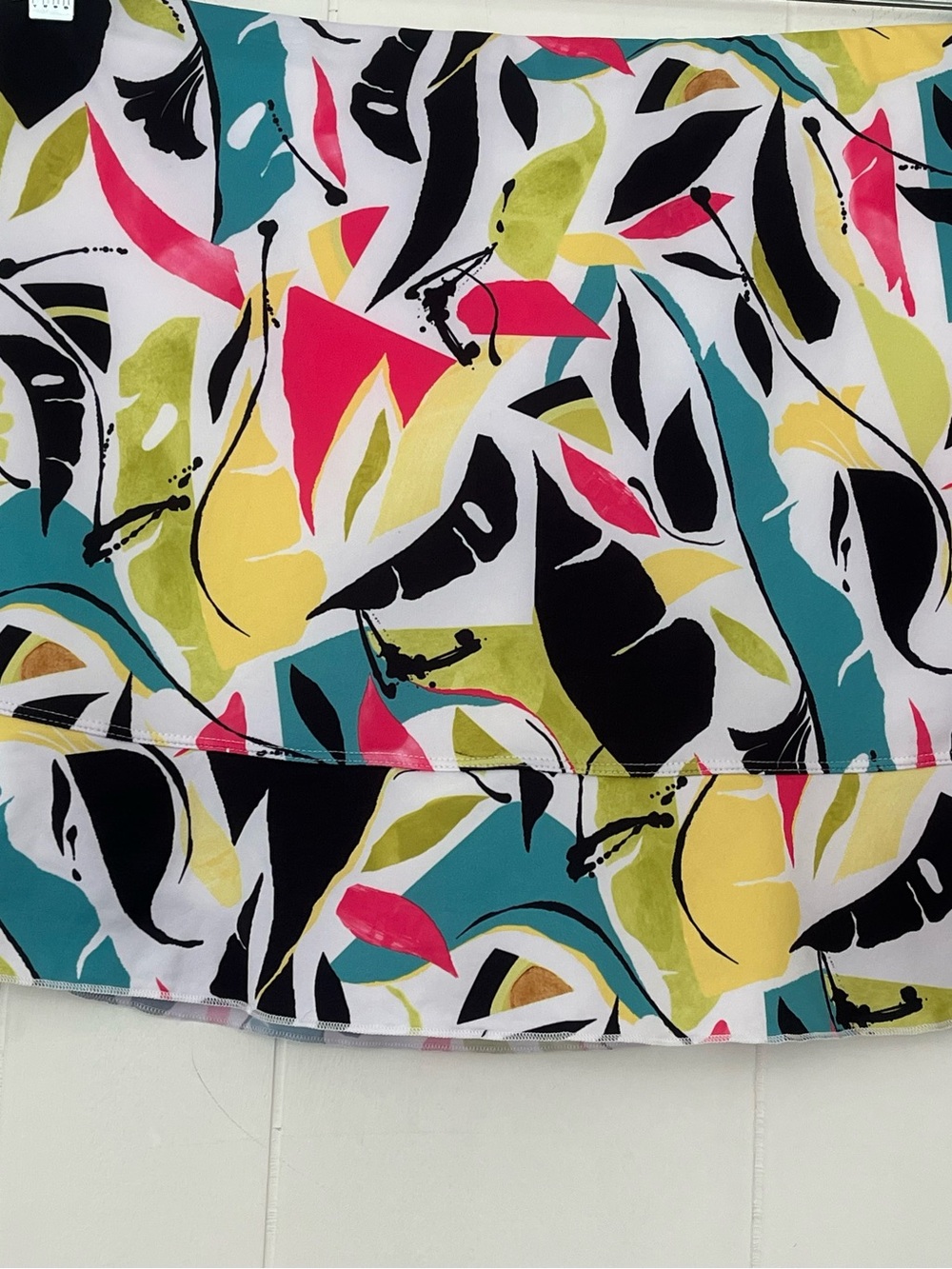 Sofibella 14” Colorful Abstract UPF 50 Tennis Running Skirt Skort Size XL - Picture 5 of 12